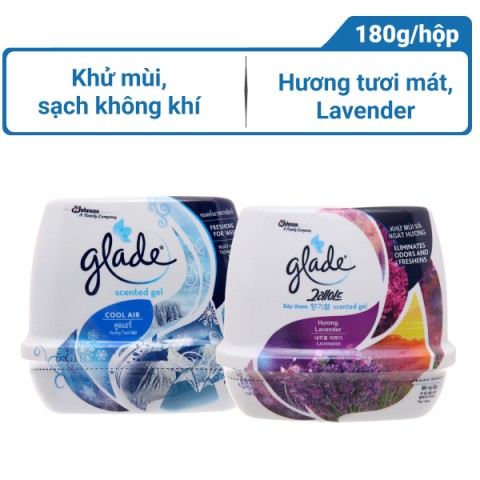 2 hộp sáp thơm Glade hoa oải hương & tươi mát 180g